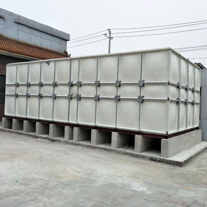 Réservoir d'eau en panneaux de fibre de verre FRP SMC GRP de haute qualité, grand réservoir d'eau rectangulaire carré en GRP, réservoir de stockage d'eau sectionnel en GRP - Product Image 3