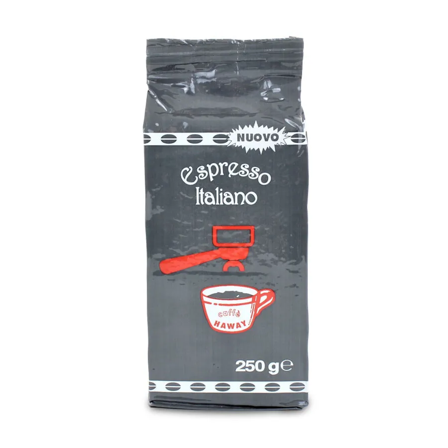 Premium Italian Ground Coffee 250g vacuum pack Caffe Espresso for large-scale distribution market
