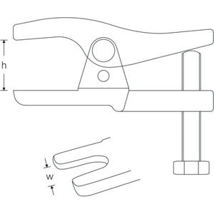 Extracteur de rotules Stahlwille rapide et fiable pour retirer les broches de rotules des biellettes de direction et des stabilisateurs - Product Image 2