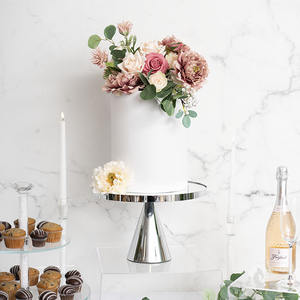 Elegante Soporte para Pastel de Bodas de Acero Inoxidable |   Exhibidor de Pasteles de Metal Ecológico Apto para Lavavajillas |   Suministro al por Mayor para - Product Image 3