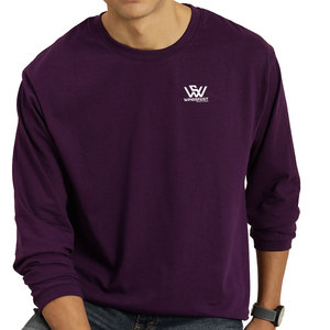 เสื้อยืดแขนยาวสำหรับผู้ชายเสื้อยืดแขนยาวผ้าคอตตอน100% ดีไซน์เป็นเอกลักษณ์มาใหม่ - Product Image 1