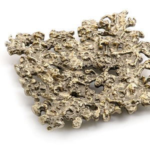 Bandeja de desayuno de chocolate de metal para servir hoteles, bandeja de servicio de aperitivos de acero inoxidable chapada en oro para boda - Product Image 4