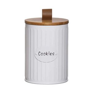 ชุดกล่องน้ำตาลทรงกลม HA1022ถังโลหะสำหรับเคาน์เตอร์ครัวแบบสุญญากาศกระป๋องใส่กาแฟและน้ำตาล - Product Image 3