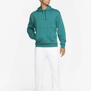 Sweat à capuche en polyester et coton pour homme, élégant, tendance, hiver, nouveau, uni, teinture unie, avec impression numérique - Product Image 6