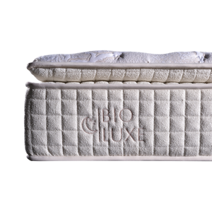 Colchón Bio Luxe Queen Premium Híbrido con Núcleo de Resortes y Pillow Top, Diseño Contemporáneo, Soporte Zonado, Espuma con más de 30 cm de Grosor, Firmeza Media - Product Image 1
