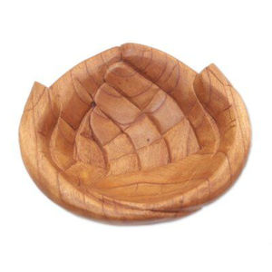 Bandejas de madera en forma de hoja hechas a mano en la India Plato en forma de hoja al por mayor perfecto para servir y exhibir elegantes - Product Image 6