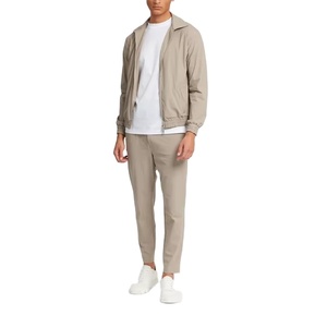 Survêtements de qualité supérieure pour hommes, ensembles décontractés respirants, vêtements de sport, veste à glissière en nylon et pantalon slim pour hommes - Product Image 5