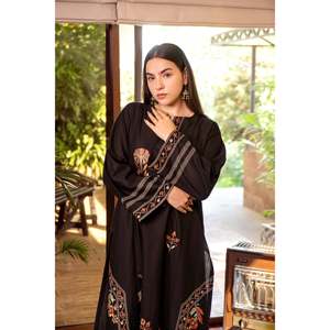 Ensemble chemise et pantalon brodés en tissu lawn pour femme URGE, 2 pièces, BIC-209 - Product Image 3