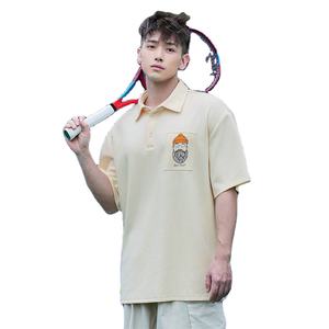 Polo à manches courtes pour homme avec imprimé lettres, été - Product Image 1