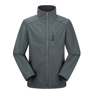 High Quality Men's Outdoor <b>Waterproof</b> Plus Size Insulated <b>Warm</b> Softshell Jacket New Style Windbreaker Fleece Embroidery Printing - Product Image 5