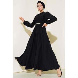 Robe avec ceinture Stone Noir - Product Image 4