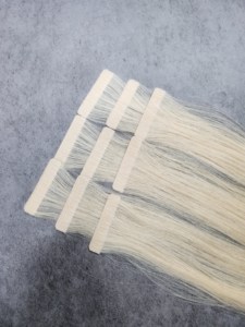 Dream Hair DR04 Hanoi Vietnamese Virgin Hair <b>Bleached</b> Tape Extensions Natural Straight Super Double Drawn 8-36 Inches - Product Image 3