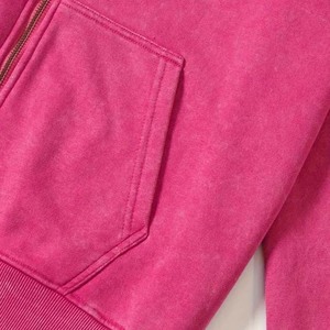 Sudaderas con capucha para hombre, ropa de hombre de calidad superior, diseño personalizado, 450GSM, sudaderas con capucha con cremallera y serigrafía lavada con ácido - Product Image 4