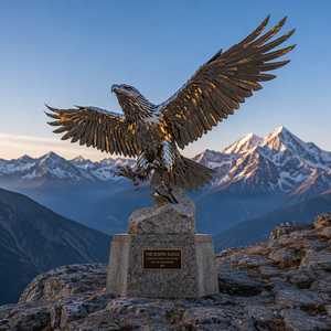 Maestosa Scultura dell'<span class=keywords><strong>Aquila</strong></span> in Acciaio Inossidabile per Piazze Urbane e Paesaggi - Product Image 5