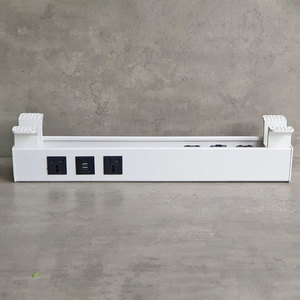 KHD004 <b>Cable</b> Tray with <b>Power</b> Socket Wire Mesh Tray for Desk PVC & Steel & Plastic Material Powder Coated Finish for <b>Cable</b> Laying - Product Image 4