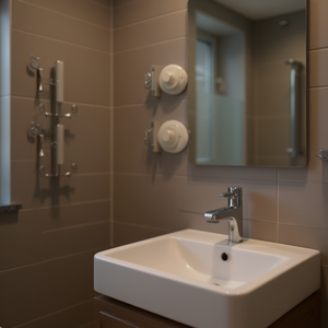 Ensemble de robinetterie de salle de bain HOPPE F1 Round OB DIN Gauche/Droite D/D Amsterdam Rosette 1400/42KV/42KVS en aluminium, provenant d'Amsterdam - Product Image 3