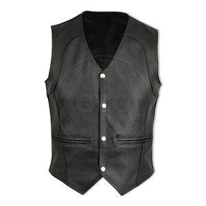 Gilets en cuir personnalisés en gros/gilets Fashion & Biker Style - Product Image 3