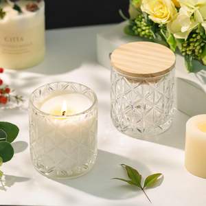 Recipientes de Vidrio con Tapas de Madera y Portavelas para Fabricación de Velas, Decoración de Bodas, Suministros al por Mayor - Product Image 2