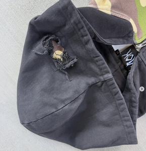 Streetwear personnalisé Camouflage Camo Sweat à capuche zippé Sun Faded Surdimensionné French Terry Boxy Camouflage Zipup Hoodies 2025 - Product Image 4