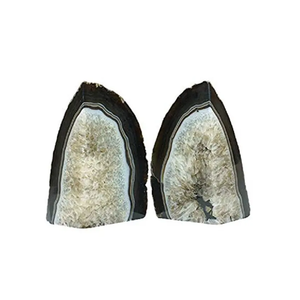 Serre-livres en pierre de haute qualité Serre-livres en cristal d'agate teinte noire Serre-livres en pierres précieuses Grossiste en pierre de chakra de guérison en agate naturelle - Product Image 5