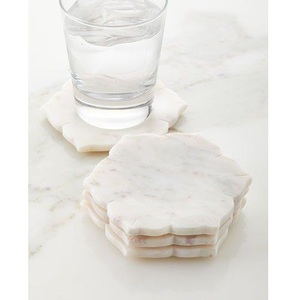 Sous-verre en marbre et bois de meilleure qualité pour décoration de Table, sous-verre en forme hexagonale pour tasse à café à un prix raisonnable - Product Image 5