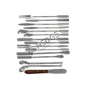 15 Uds espátula de laboratorio Mini Micro juego de cucharas Dental farmacia médica de acero inoxidable instrumentos médicos quirúrgicos dentales - Product Image 4