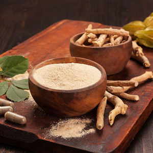 Meilleure vente 100% poudre d'extrait d'Ashwagandha organique de qualité alimentaire pure directe inde sauvage disponible bouteille tambour prix de gros - Product Image 1