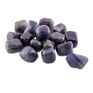 Pierre de haute qualité dégringolé bleu iolite galet vernis cristal dégringolé guérison en vrac agate pierre précieuse dégringolé sculpté en gros - Product Image 4