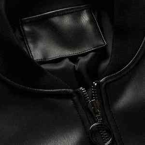 แจ็คเก็ตหนังแท้คุณภาพสูงสำหรับผู้ชาย ไซส์ใหญ่ ตัดเย็บตามสั่ง ระบายอากาศได้ดี สไตล์ลำลอง ปิดด้วยซิป เหมาะสำหรับฤดูหนาว - Product Image 5