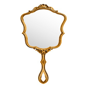 High Quality Luxury <b>Chrome</b> Paint Stainless Steel Metal <b>Frame</b> Hand Mirror Fashionable Trending Design New Customized - Product Image 5
