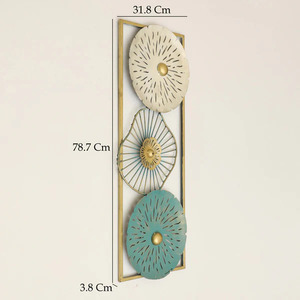 Metal <b>Wall</b> Art <b>Panel</b> Big <b>Flower</b> Functional Outdoor Hanging Decor Art Deco Framed Home Decor Interior <b>Wall</b> - Product Image 4