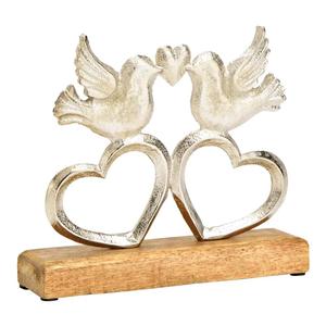 Base en aluminium et en bois pièce maîtresse de décoration de Noël pour table à manger de ferme vacances festives - Product Image 5