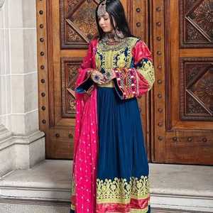 Robe Kuchi Afghan Vintage de haute qualité pour femmes Ceinture de broderie de style tribal Vente du fabricant professionnel naturel - Product Image 2