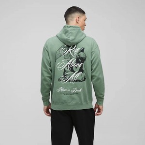 Sweat-shirts à capuche pour hommes avec votre propre logo, couleur et impression, faible MOQ, 100% coton, qualité supérieure, streetwear, coupe ajustée - Product Image 1