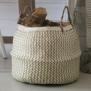 Cesta de almacenamiento de algas marinas ecológica tejida a mano, diseños personalizados duraderos y creativos, multifuncional del fabricante de Vietnam - Product Image 3