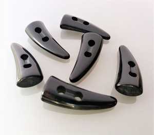 ปุ่มแตรพลาสติกสำหรับเสื้อโค้ทปุ่มแตรงาช้างทำจากเรซิ่นขนาดแตกต่างกัน - Product Image 1