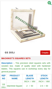 Machinist's <b>Squares</b> Sets GS 205J for Jewelry <b>Tools</b>-Jewellery <b>Tools</b> - Product Image 2