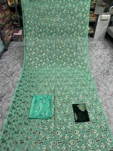 Ensemble Somali Dirac à succès, Maqbal Dirac imprimé, 100% polyester, robe en velours jacquard pour filles, tissage de poids moyen - Product Image 5