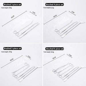 Stainless Steel Aquarium <b>Tank</b> <b>Kit</b> Aquascaping Aquatic Plant Tools Set Aquarium Scenery Tool Set Water Grass Tweezers Scissors - Product Image 6