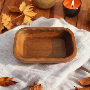 Bols en bois faits à la main Décoration de cuisine rustique - Product Image 2