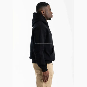 เสื้อฮู้ดดี้คุณภาพสูง เสื้อฮู้ดดี้ขาดๆ สำหรับผู้ชาย ไซส์ 7XL เสื้อฮู้ดดี้ทรงยาวแบบดิสเทรส เสื้อสเวตเชิ้ตโอเวอร์ไซส์ ผ้าฝ้าย 100% เสื้อแจ็คเก็ตเรียบๆ - Product Image 2