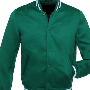 Chaqueta de invierno de satén de estilo fresco hecha a medida para hombres Venta caliente Chaquetas de béisbol de satén de alta calidad para hombres en cantidad a granel - Product Image 4