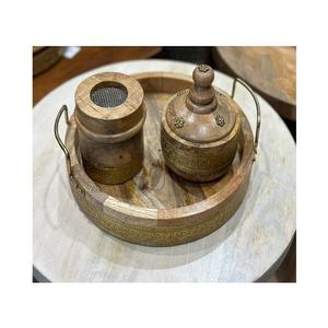 Quemador de madera Bakhoor de calidad superior con caja acrílica y bandeja de madera Quemador Mabkhar para accesorios de decoración del hogar - Product Image 5