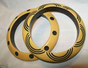 2023 été Vintage résine acrylique géométrique irrégulier carré quadrilatère bracelet femmes nouveau mode bijoux ange Bracelets - Product Image 3