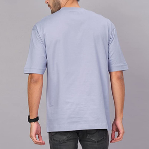 Camiseta de Manga Corta para Hombre, 100% Algodón, Suave, Ligera, Cómoda, con Logotipo Personalizado, Antiarrugas, Tejido Transpirable para Uso Casual - Product Image 4