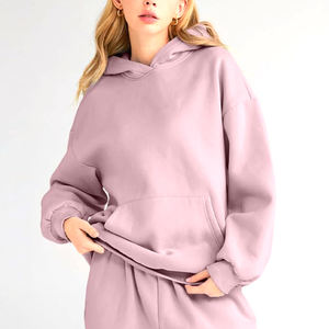 Precio asequible Durable Cómodo Regular Fit Señoras Sudadera con capucha Manga larga Mujer Sudadera con capucha en color sólido - Product Image 1