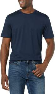 T-shirt pour homme 100% coton 240sm Qualité de luxe Coupe ample Décontractée Épaules tombantes Design personnalisé Col montant Qualité supérieure - Product Image 5