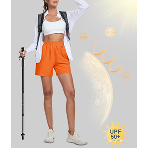 Pantalones cortos deportivos de secado rápido para mujer con forro incorporado Pantalones cortos con estampado Tie-Dye para mujer para un aspecto relajado - Product Image 3