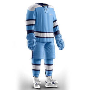 Uniforme de hockey sobre hielo de poliéster de alta calidad hecho en fábrica Técnica de impresión de diseño personalizado Precio bajo Ropa deportiva Nombre del equipo OEM - Product Image 2