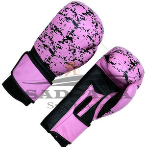 Cómodos guantes de boxeo de cuero PU con logotipo personalizado Entrenamiento profesional Equipo DE LUCHA Artes marciales Fabricante al por mayor - Product Image 1